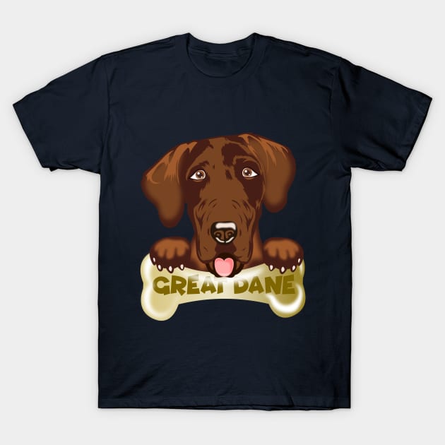 GREAT DANE TREATS T-Shirt by Dot68Dreamz